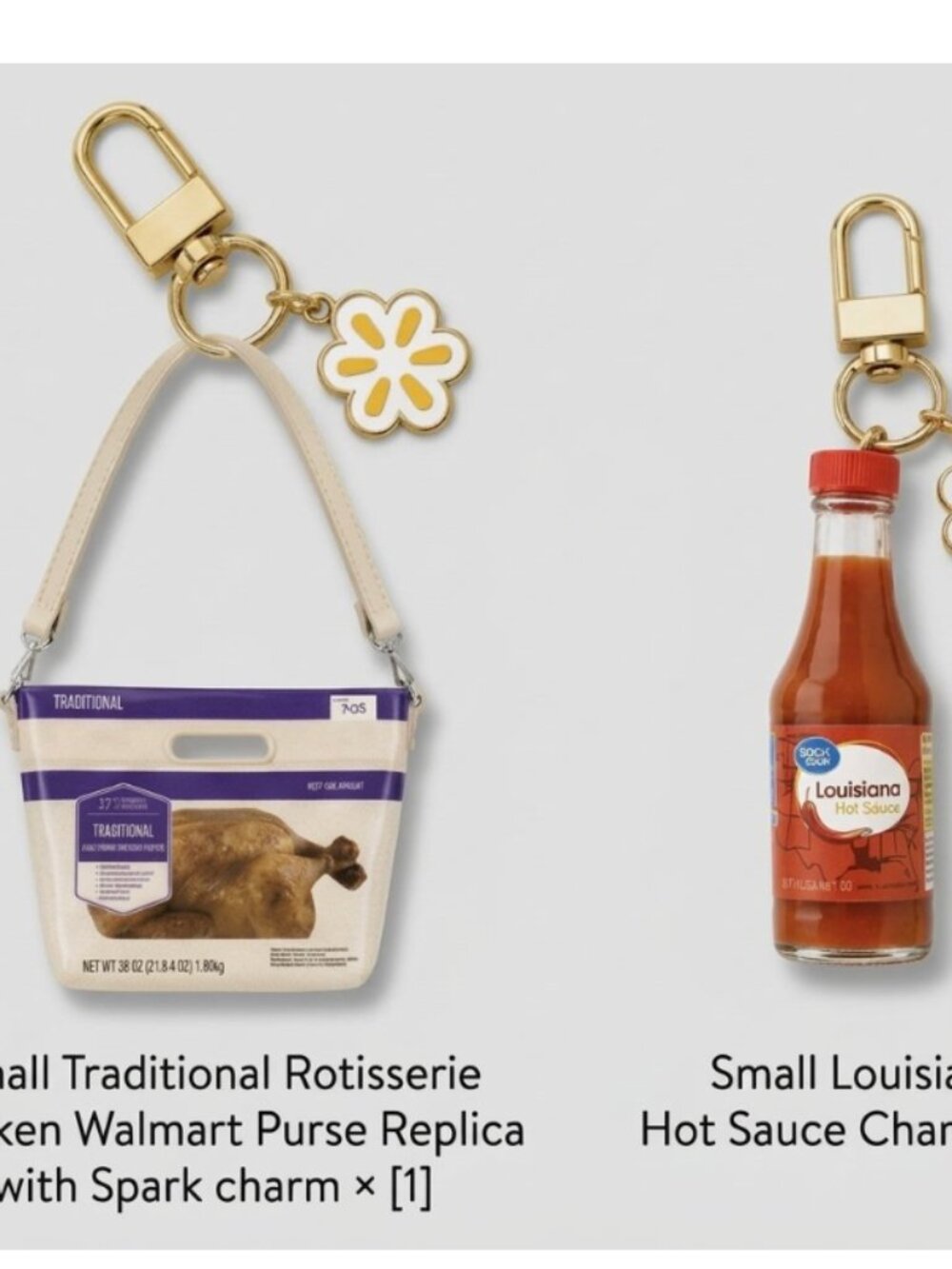 Walmart Rotisserie Chicken Purse Replica Bag Louisiana Hot Sauce Charm